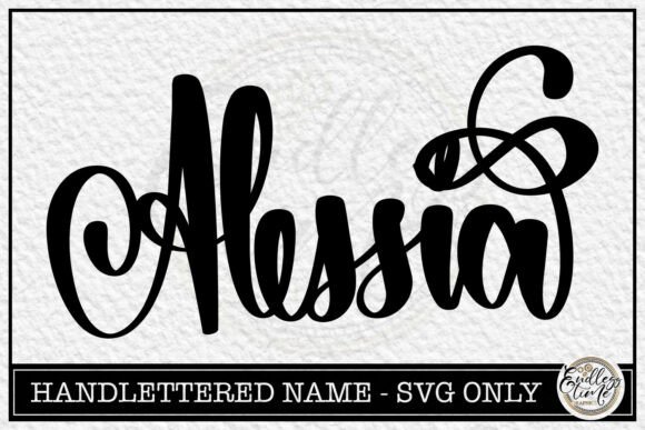 Alessia - Hand Lettered Name SVG Review