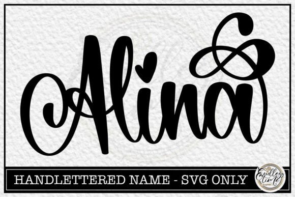 Alina Name SVG Review: Hand-Lettered Embroidery Potential