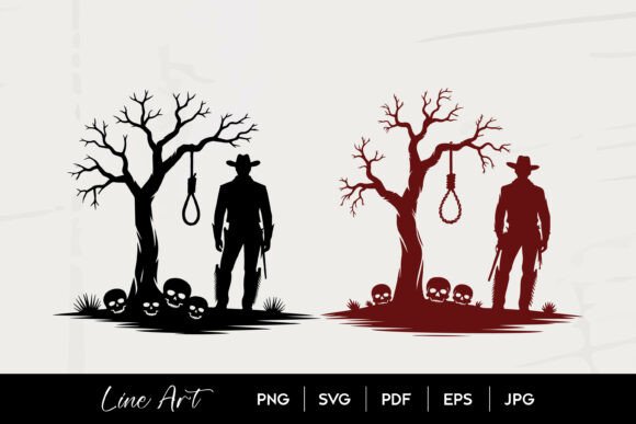 Cowboy Gallows Skull SVG Review