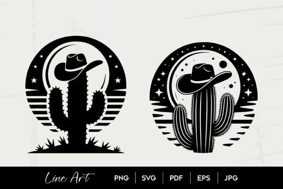Cowboy Hat Cactus Night SVG Review