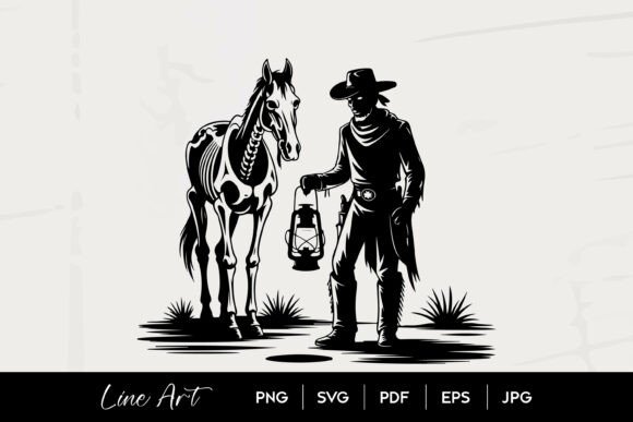 Cowboy Skeleton Horse SVG Embroidery Review