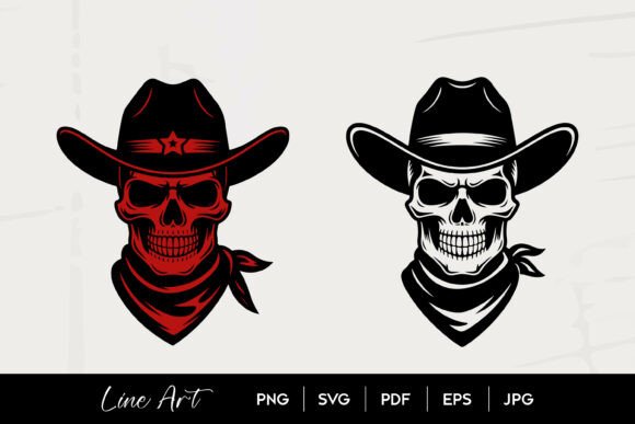 Cowboy Skull Bandana Hat SVG Review