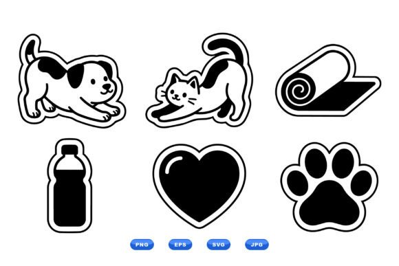 Cute Pet Sticker SVG Clipart Review