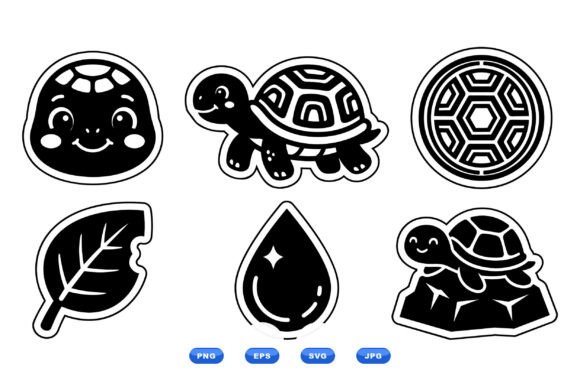 Cute Turtle Sticker SVG Set Review
