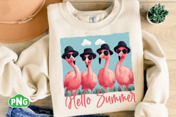 Flamingo Summer Png ,Sublimation Design Review