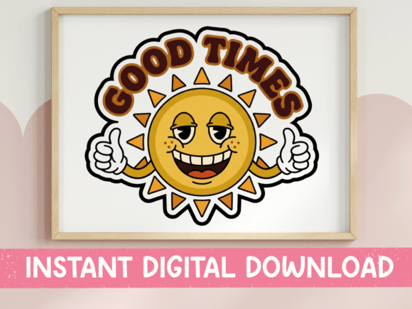 Good Times Retro Sun Character Sticker Review