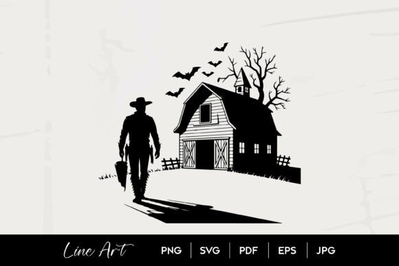 Haunted Barn Cowboy SVG Review