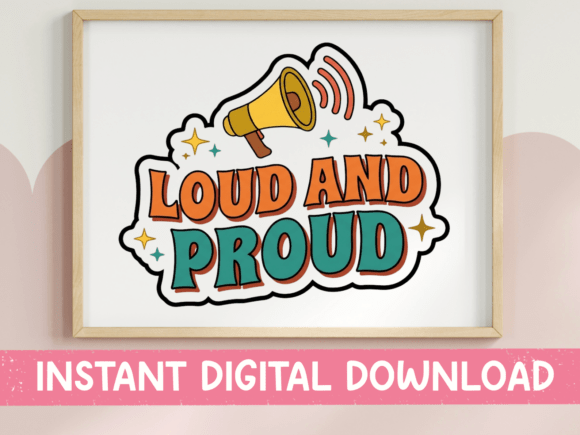 Loud and Proud Retro Megaphone Sticker Review