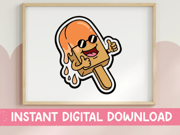 Review: Cool Melting Popsicle Character Sticker