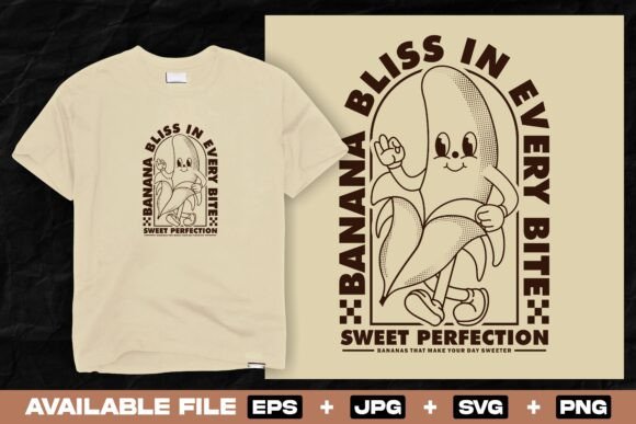 Review: Retro Sweet Banana Cartoon Character