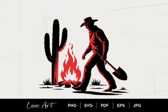 Reviewing the Cowboy Campfire Desert SVG for Embroidery