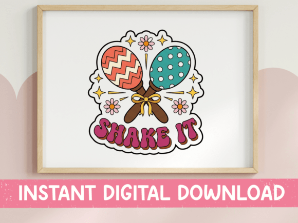 Shake It Maracas Retro Sticker Embroidery Review