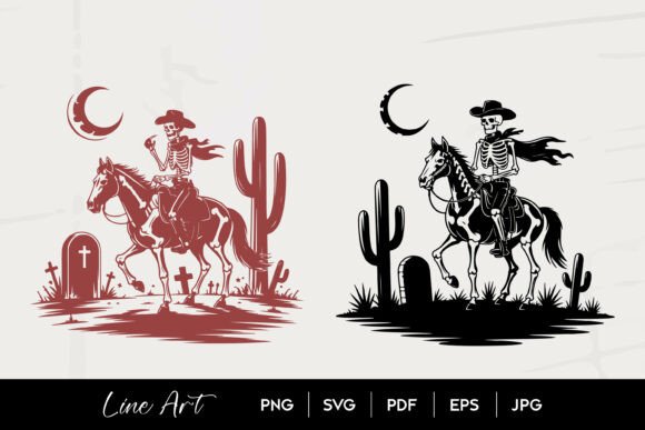 Skeleton Cowboy Graveyard SVG Review