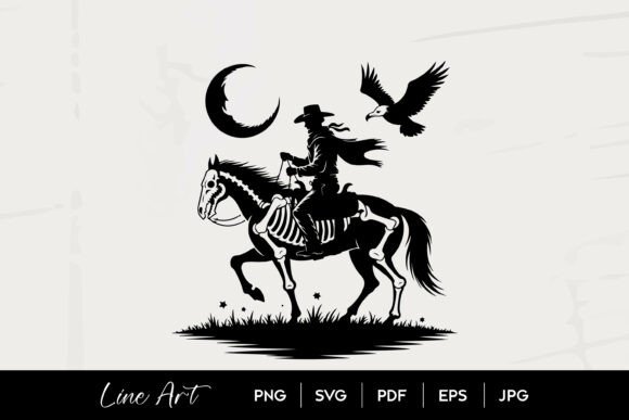 Skeleton Cowboy Horse SVG Embroidery Review