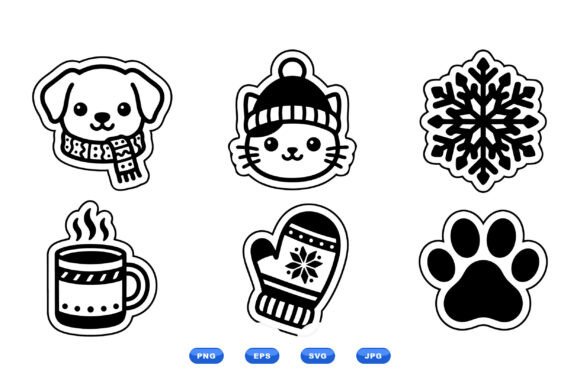 Winter Pet Sticker SVG Set: A Designer’s Review
