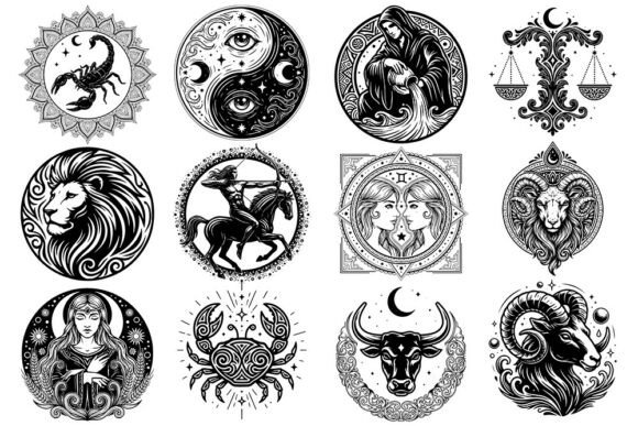 Zodiac Signs SVG Bundle Astrology SVG Review